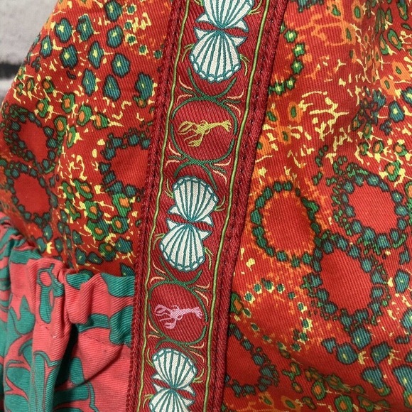 LOOP Boho‎ Beach Bag Lobster Seashell Floral Vacation Festival Style Bold Bright - Picture 15 of 15